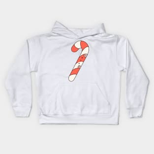 Cute Christmas candy cane Kids Hoodie